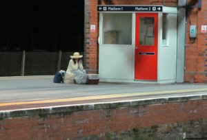 "I’m sitting in the railway station, Got a ticket for my destination…"... at Fareham station around 9.15 pm on Tuesday 