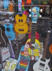 ...and some colourful guitars...